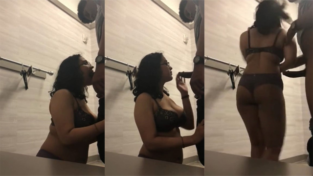 Nerdy Mallu Girl Giving Blowjob – Standing Fuck & Ass Riding Viral Video