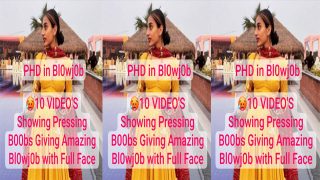 Desi GF PHD in Blowjob Boobs – Giving Amazing Blowjob Mms Video