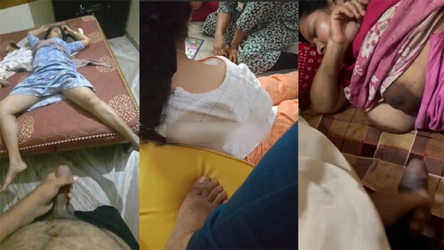Two Horny Son Masturbating By – Watching Sleeping All Family