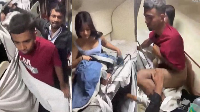 Chalti Train Me Ladka Ladki ki chudai pakdi gai Viral