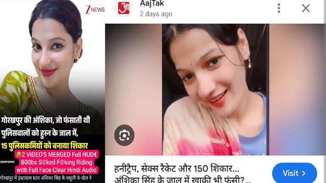 Model Anshikha Affair With Indian DSP Police Watch