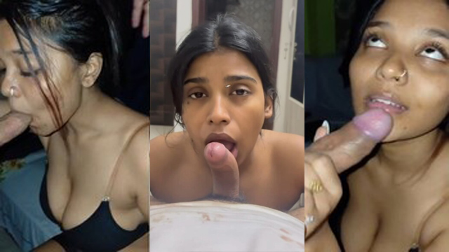 Horny Desi Maal Facial Cumshot Blowjob
