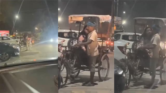 Desi Road Girl – Caught Rickshaw Puller Dick Viral