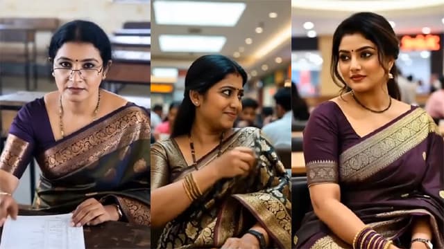 Beautiful Multiple Indian Lady Boobs Show