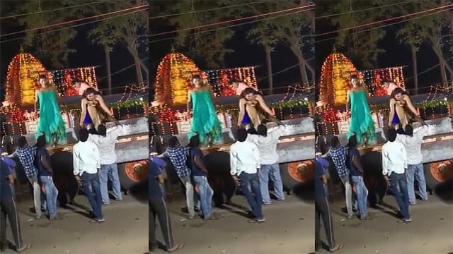 Fully Naked Girl Public Road Dance Hard MMS