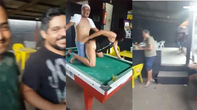 Dringking Hot Lady Fucked her in the club in front of others